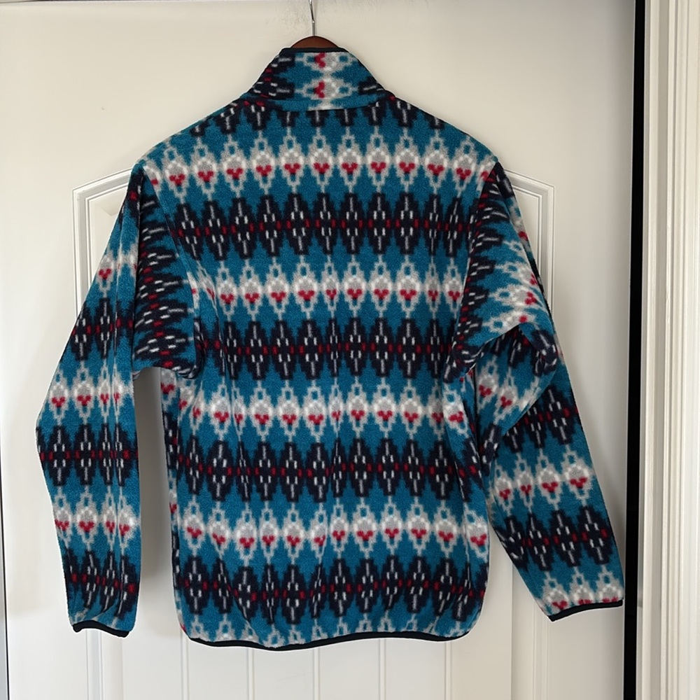 Rare Patagonia Synchilla 1/4 Snap-T Fleece Sweater Aztec Blue 25450 Men Size XS - Picture 12 of 12